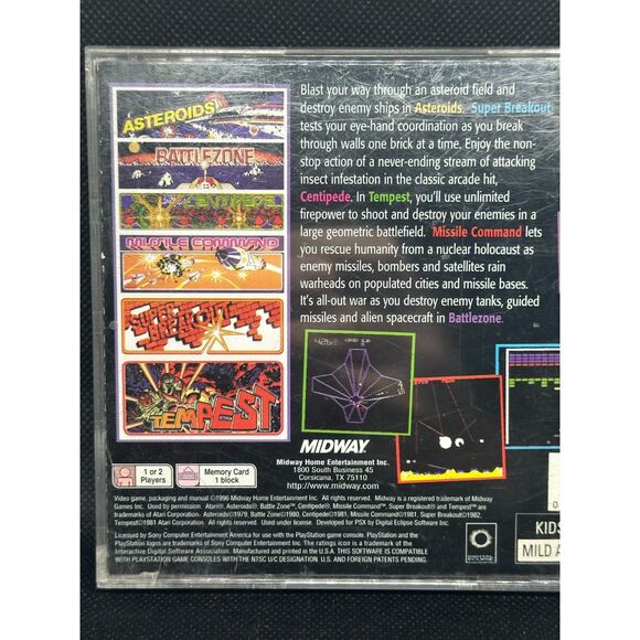 PS1 Atari Collection Arcades Greatest Hits Lot - Picture 2 of 8